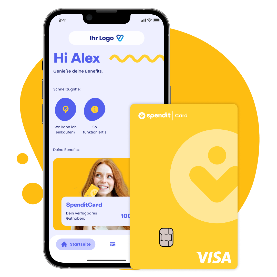Produkt-Asset-SpenditCard-Home-IhrLogo SpenditCard in der App mit individuellem Logo